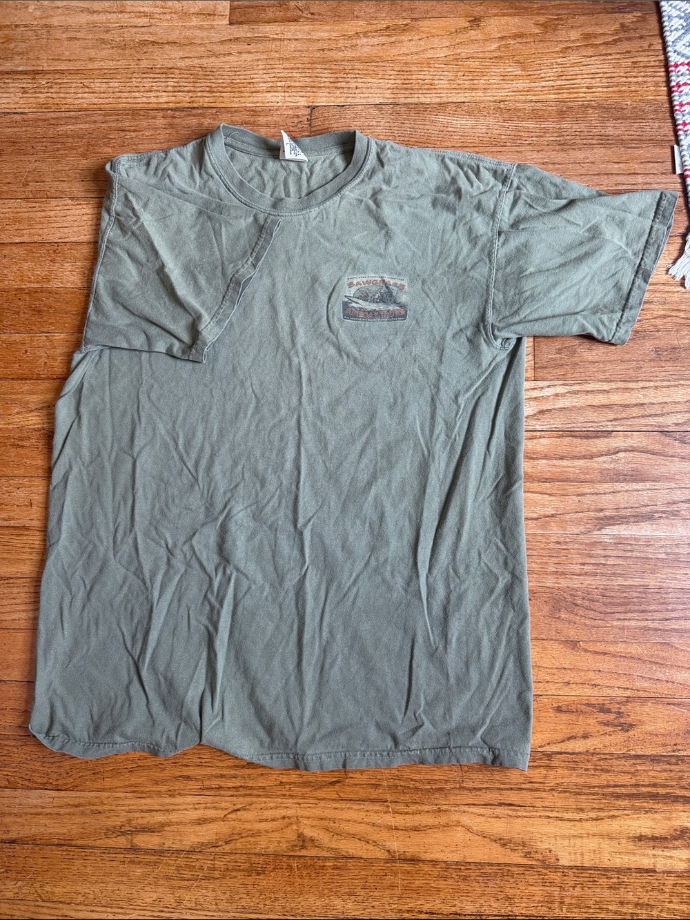 Men's Olive Green Crewneck Short-Sleeve T-Shirt